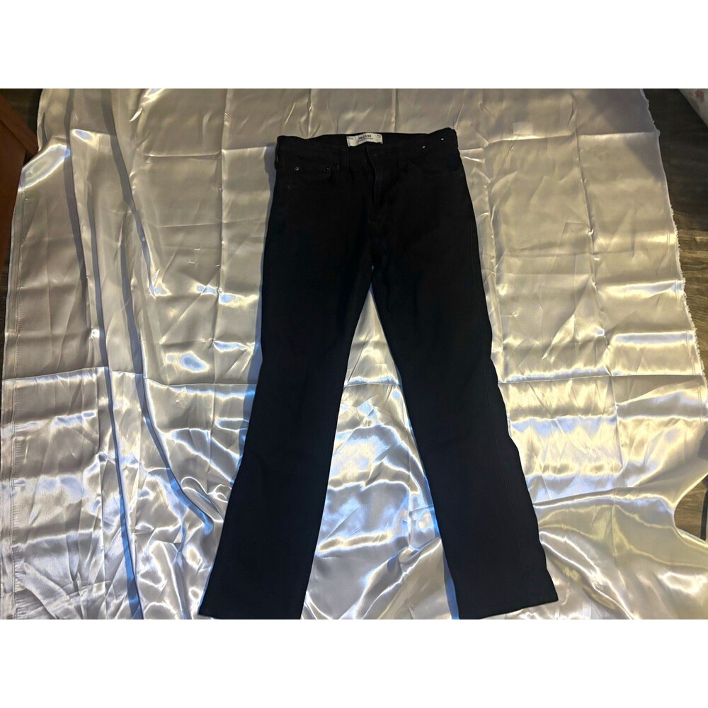 Hollister Men's Athletic Slim Straight Jeans Black Denim Size W31 L30